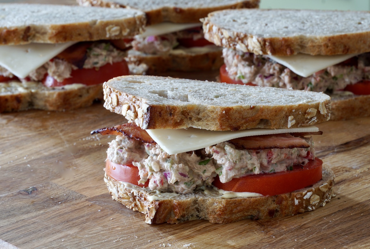 Grilled Tuna Melts Weekend at the Cottage