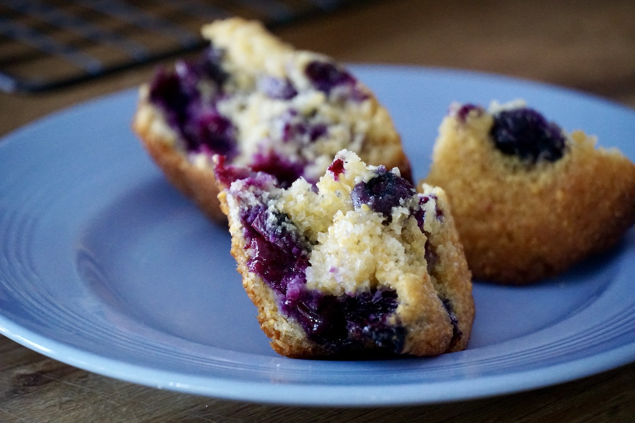 Fresh Blueberry Corn Muffins Quick & Easy