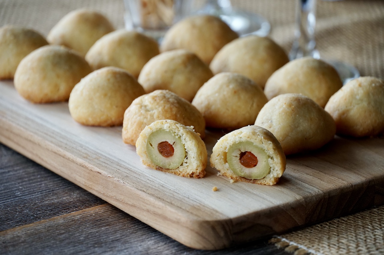 Baked Cheddar Olives Weekend at the Cottage