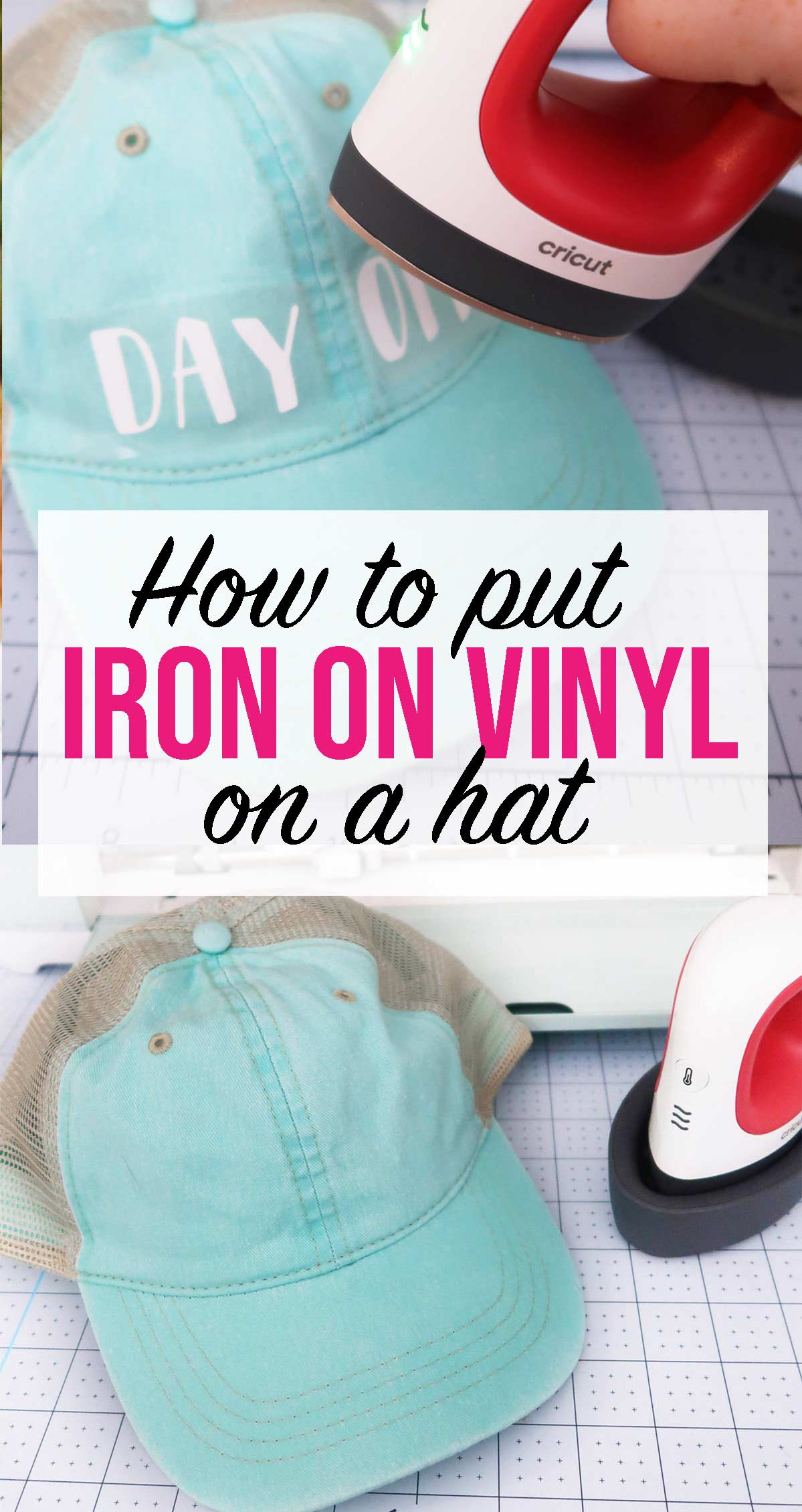 How To Put IronOn Vinyl On A Hat With Cricut Explore Air 2 Weekend Craft