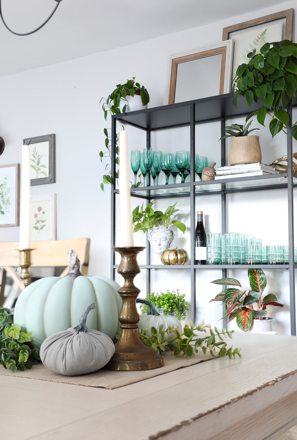 Teal Fall Decor Weekend Craft