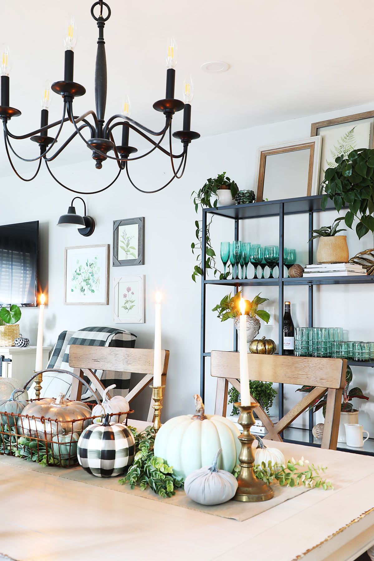 Teal Fall Decor Weekend Craft