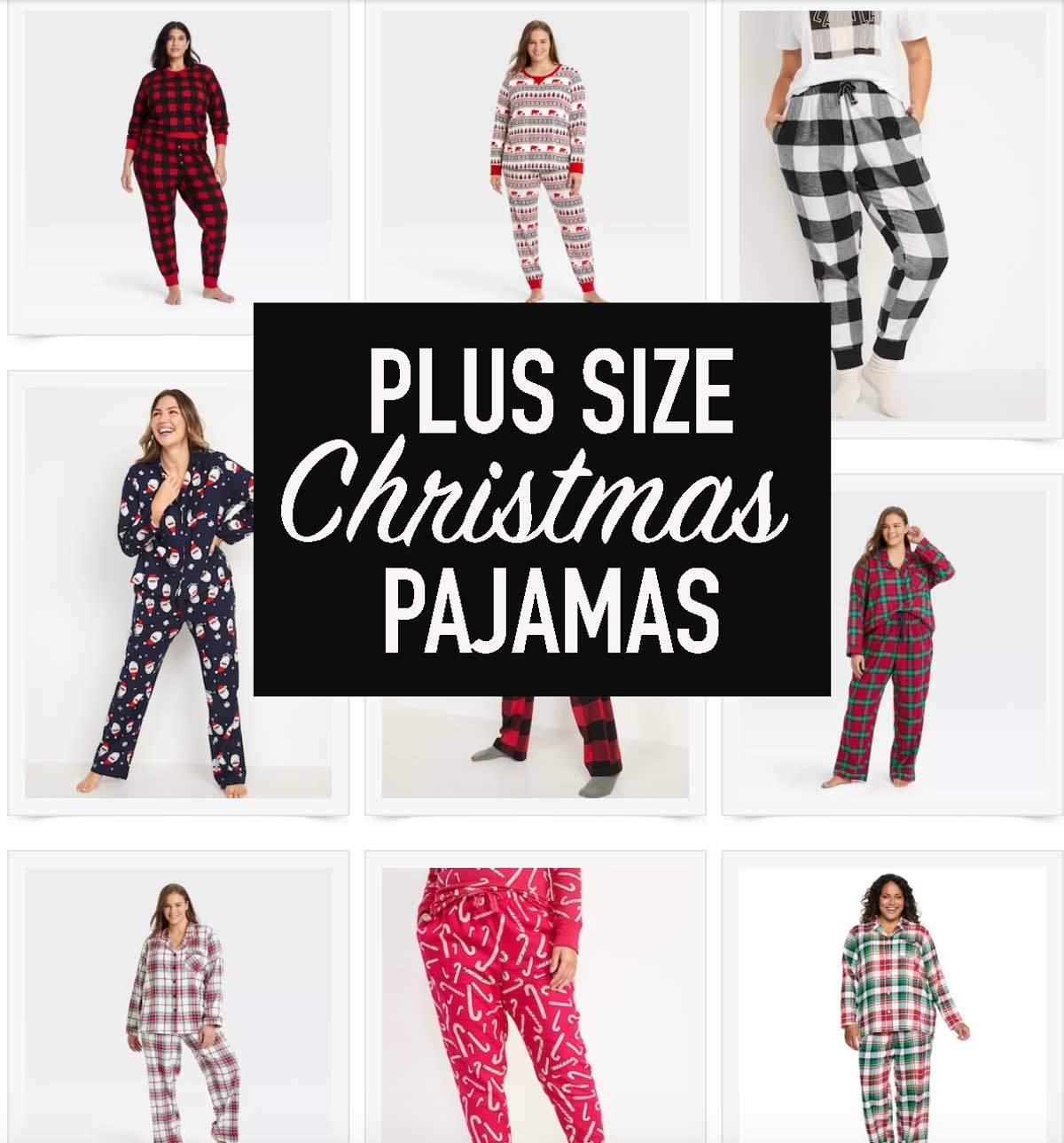 Plus Size Christmas Pajamas Weekend Craft