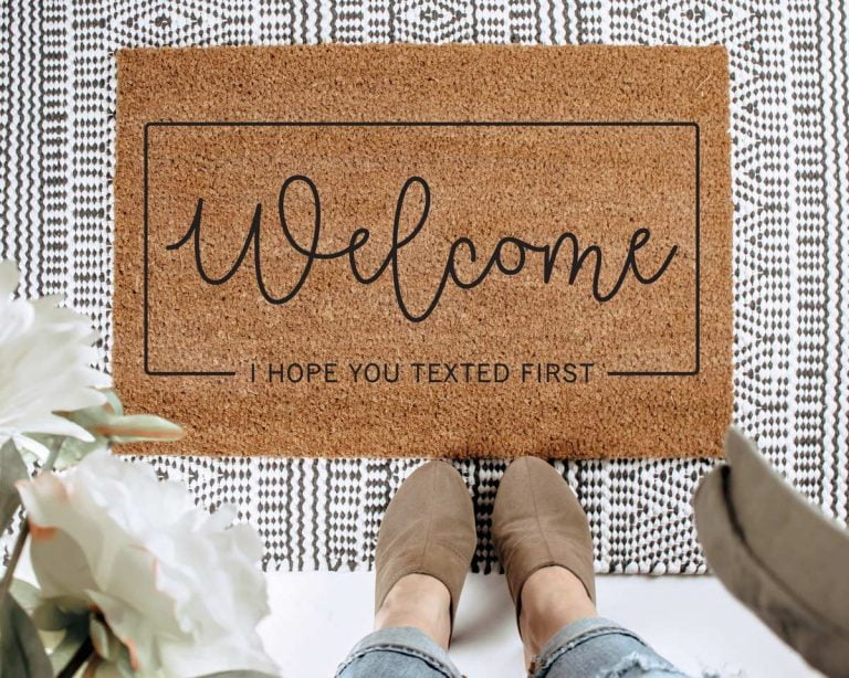 Cute Doormats Free SVG Files Weekend Craft
