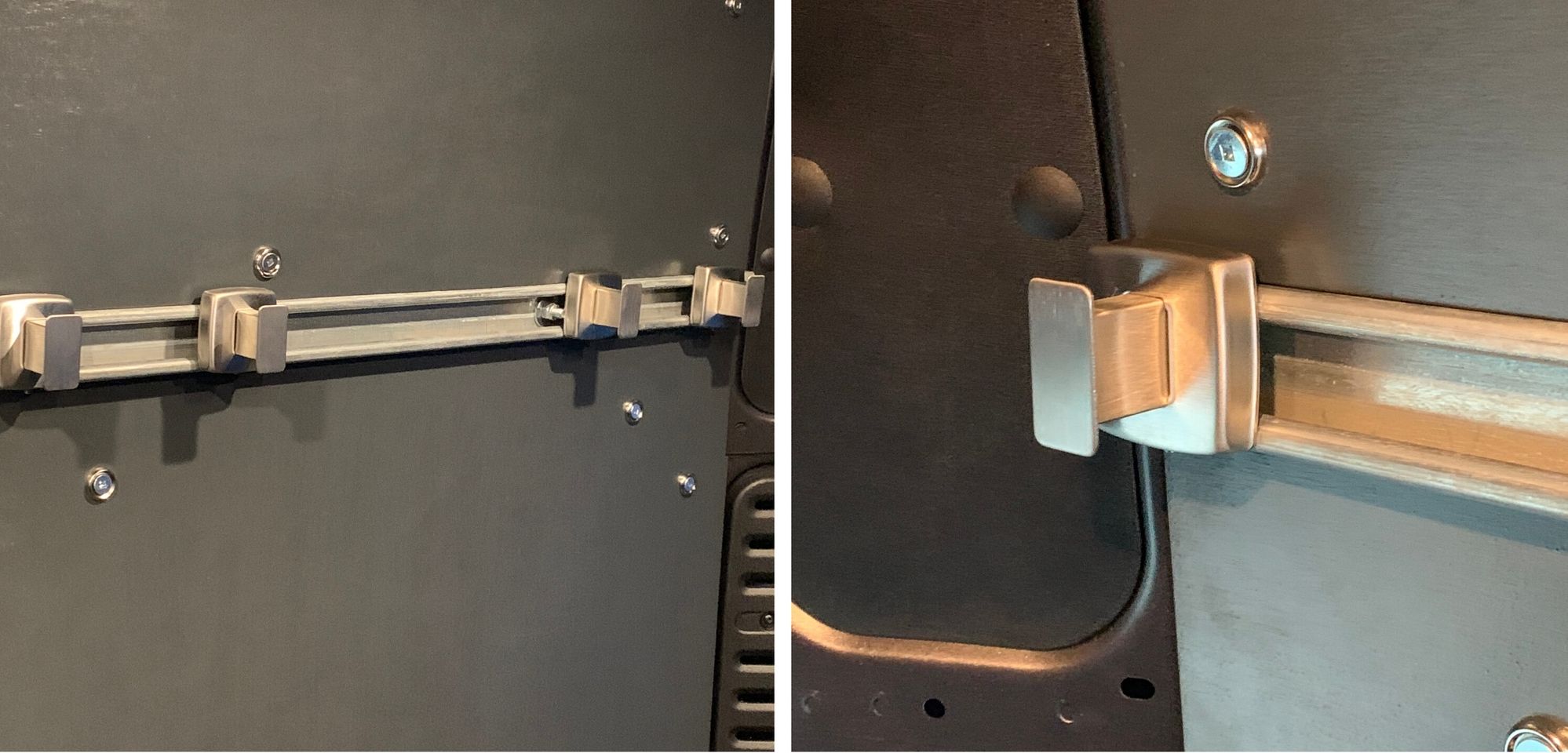 Mounting Robe Hooks To Our Van UniStrut Rails Weekender Van Life