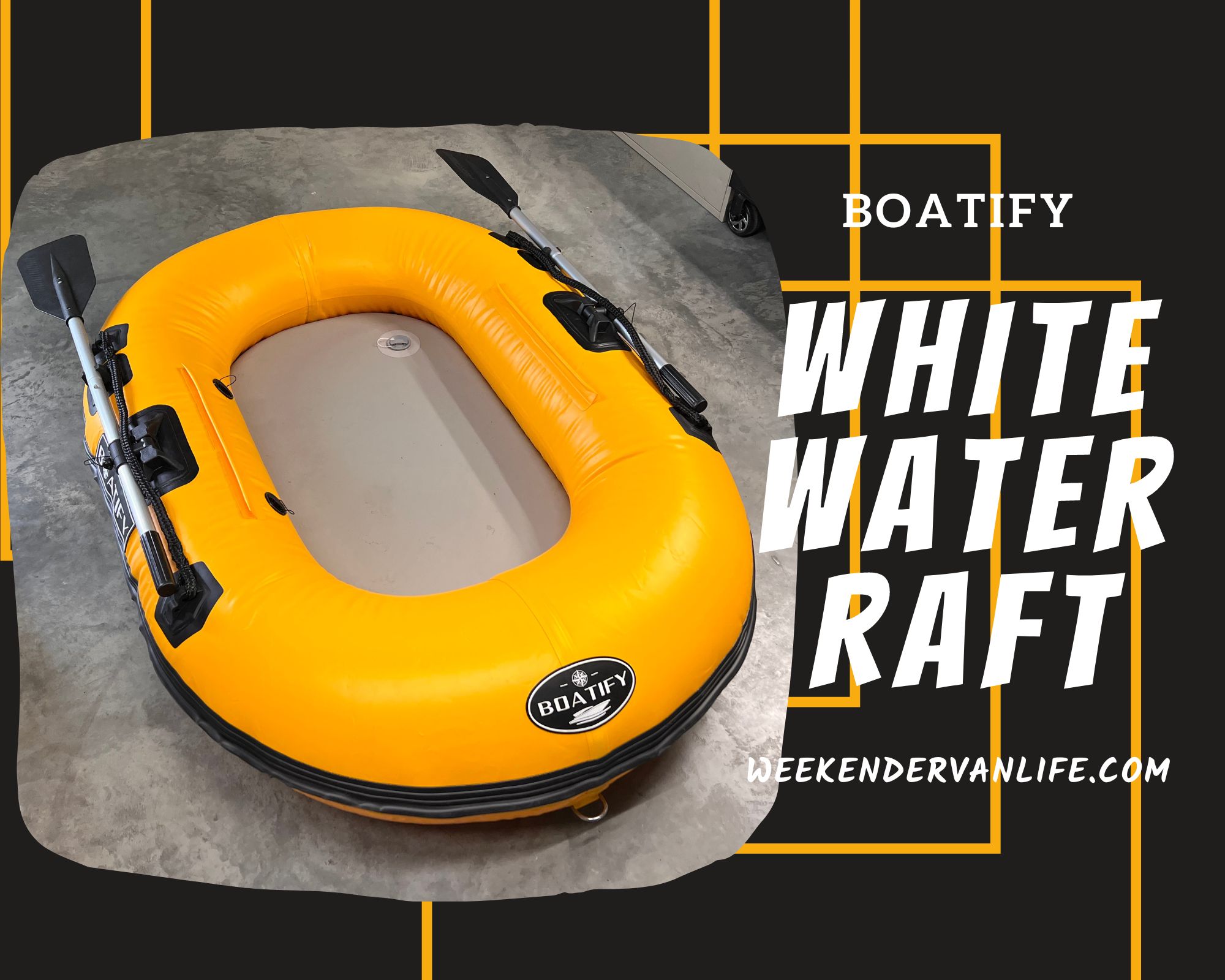 One Person White Water Raft Weekender Van Life