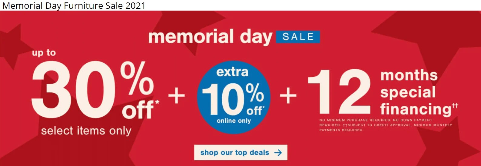 Memorial Day Furniture Sales 2022