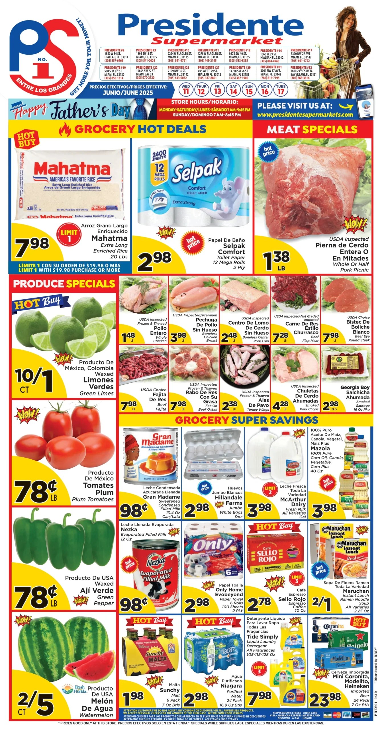 Presidente Supermarkets Weekly Ad Circular Flyers(01)