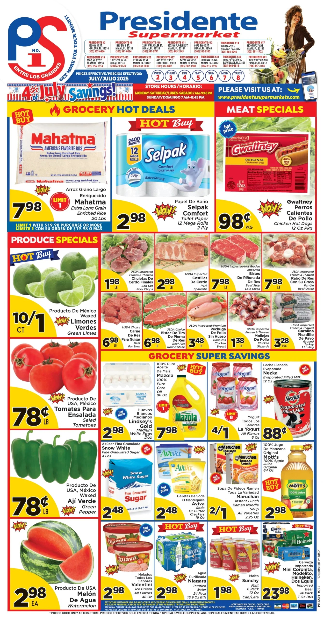 Presidente Supermarkets Weekly Ad Circular Flyers(01)