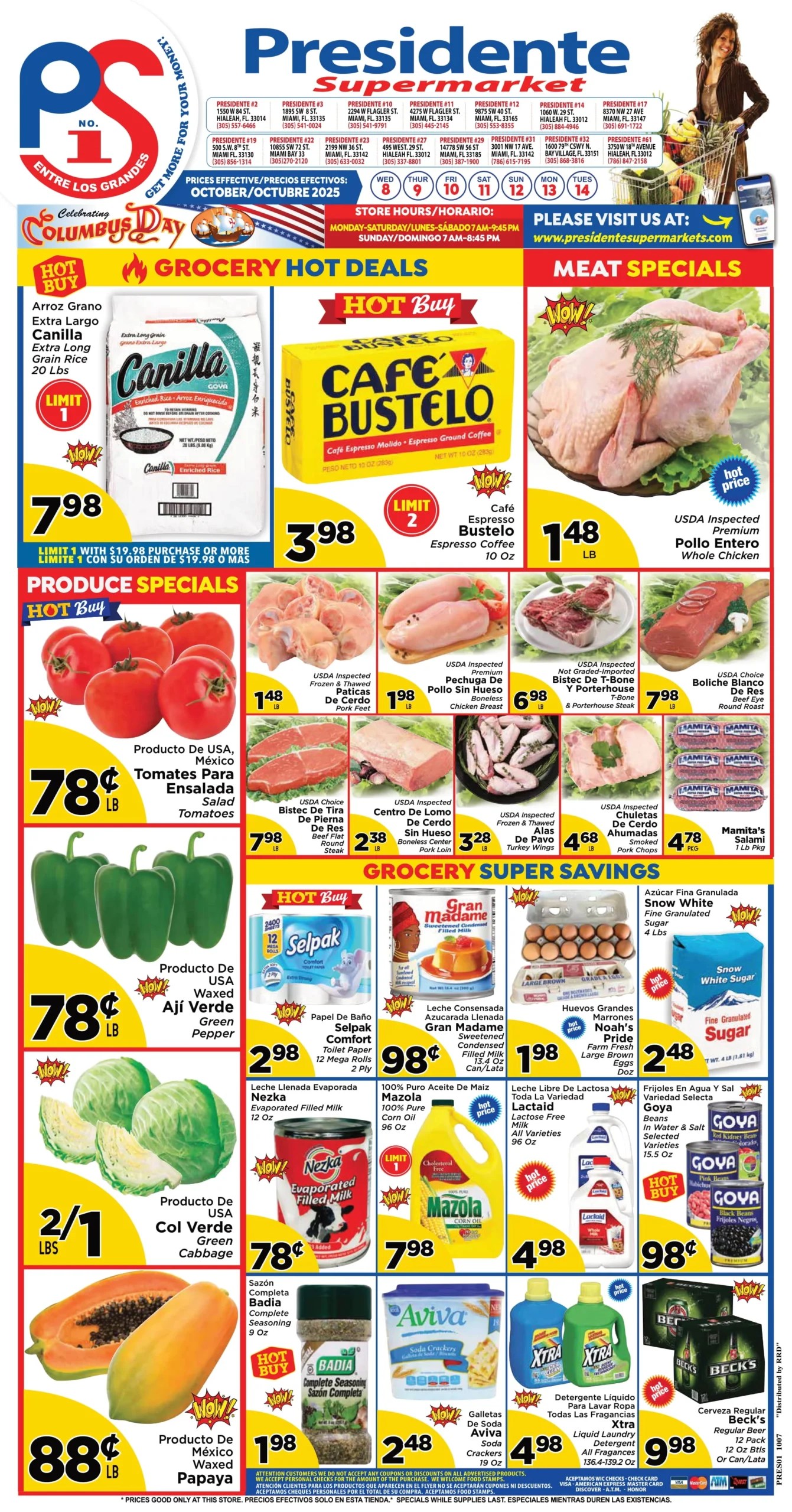 Presidente Weekly Ad Oct 8th Oct 14th 2025 Weekly Flyers