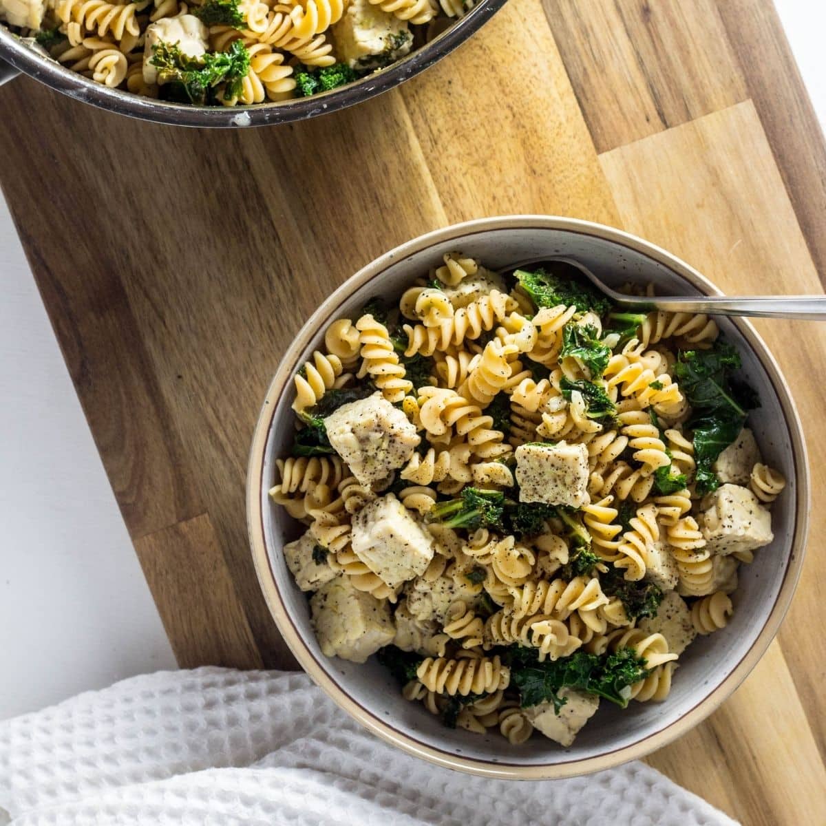 Lemon Kale Tempeh Pasta Wee Little Vegans
