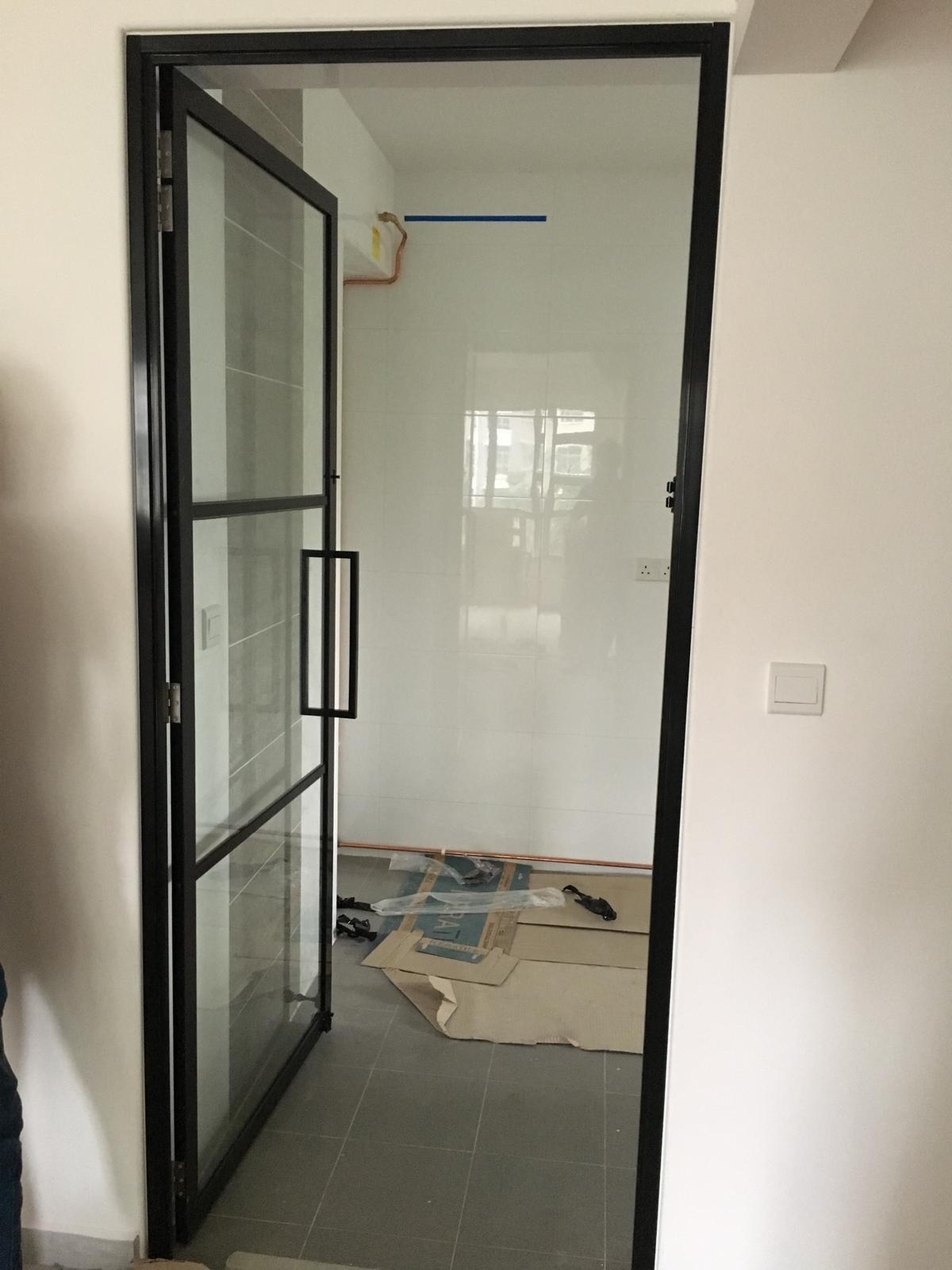 Aluminium swing door Wee Ping Aluminium Contractor