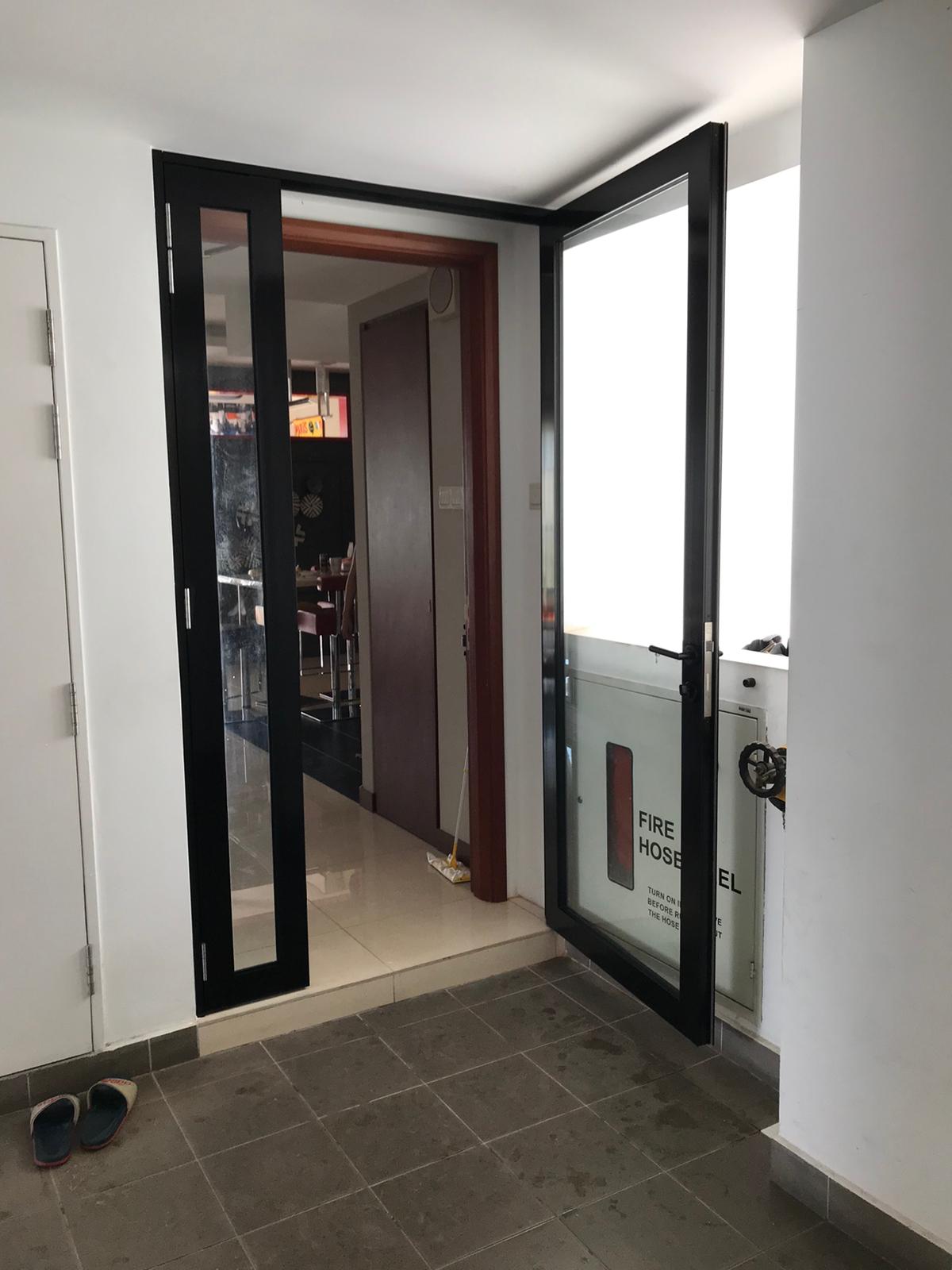 Aluminium swing door Wee Ping Aluminium Contractor