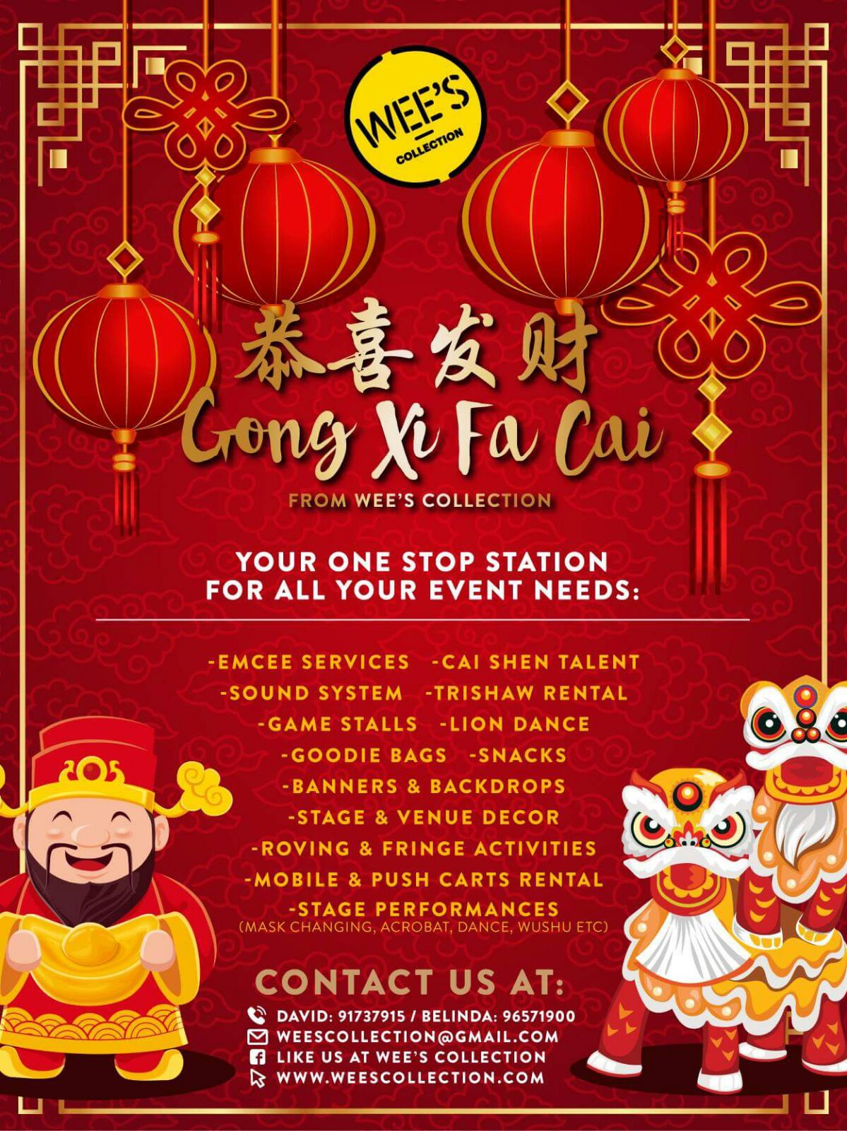 Gong Xi Fa Cai From Wee’s Collection Wee's Collection