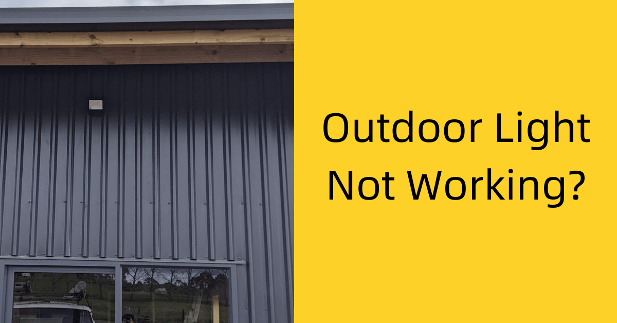 Outdoor Light Not Working? We Fix Faults