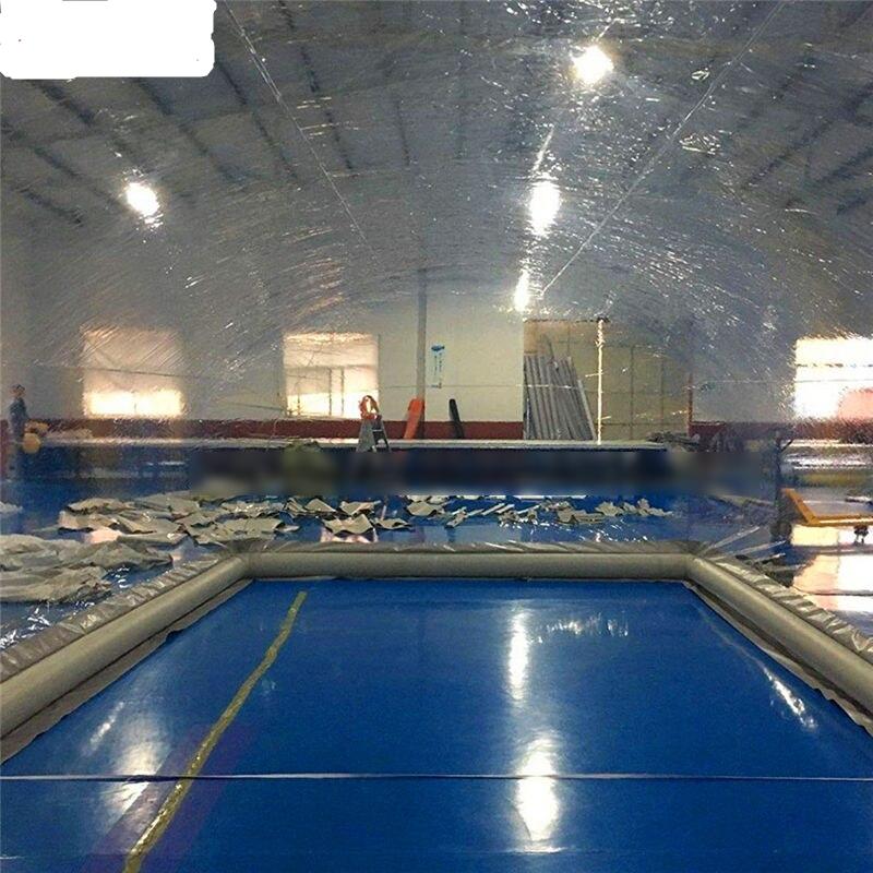 Customized Big Mobile Inflatable Clear Dome Tent Transparent Swimming