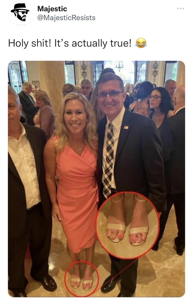 Viral Rumor Bafflingly Claims Marjorie Taylor Greene Only Has 3 Toes