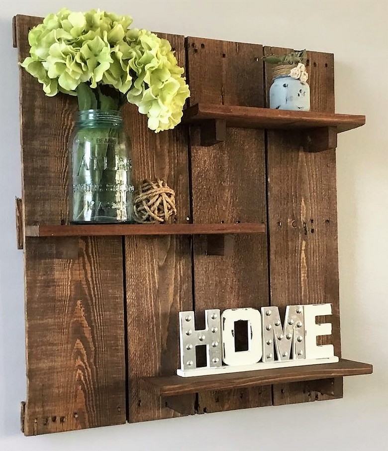 Rustic Ideas for Wooden Shelves Rustic Home Decor and Design Ideas.