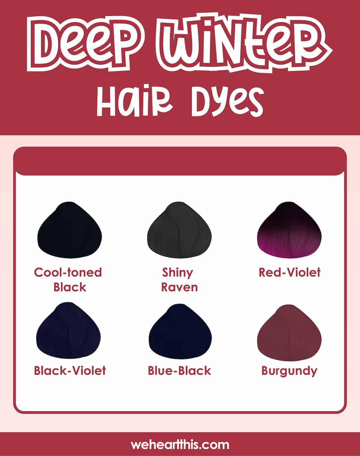 Deep (Dark) Winter Color Palette Makeup, Hair, And Fashion Guide