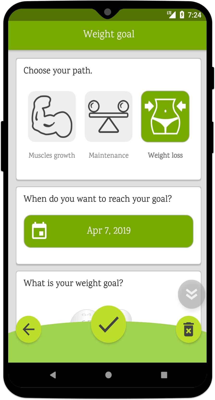 Weight loss tracker app measures progress with animals bingernb