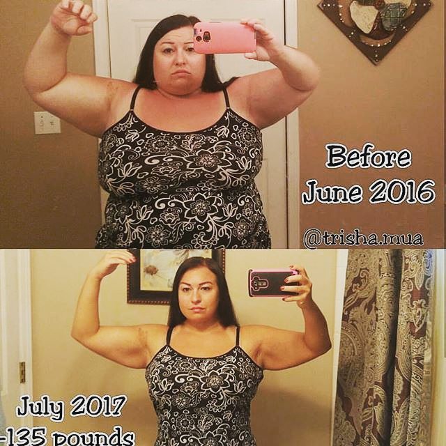 This woman lose weight 135 pounds!