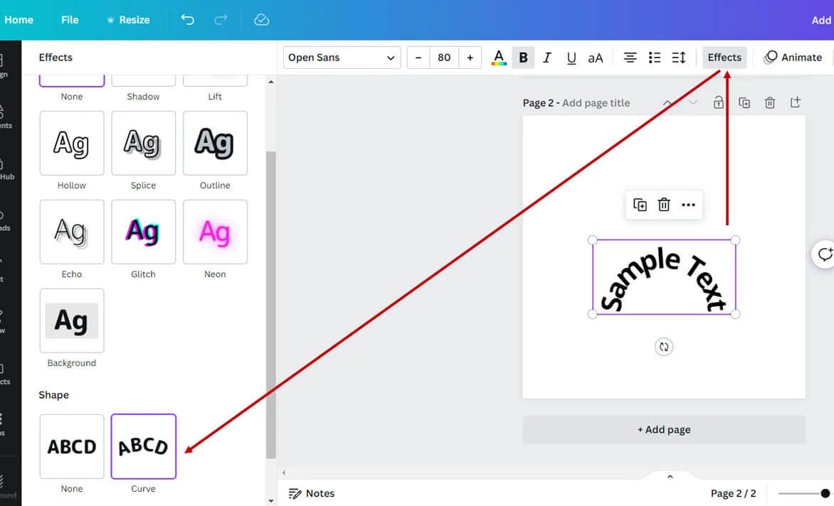 Design Like a Pro How to Curve Text in Canva
