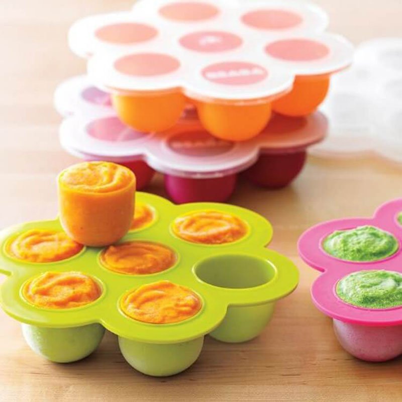 BPA free MultiPurpose homemade baby Food Storage Container Silicone