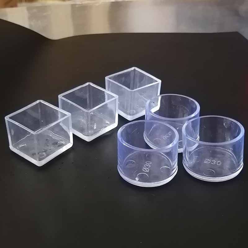 35X35MM Silicone Table Chair Leg Caps AntiSlip Prevent Scratches Clear