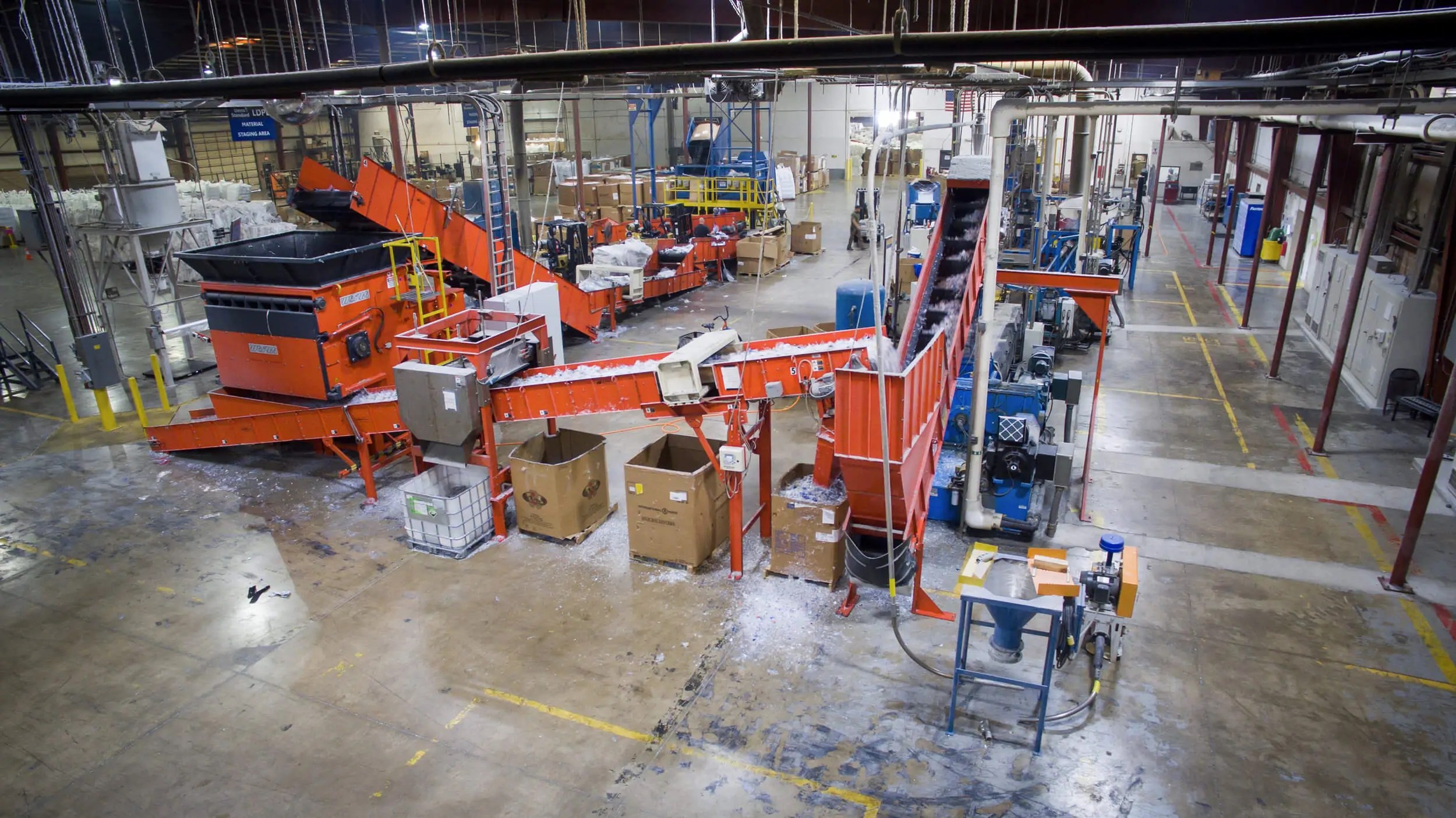 Shredders for inhouse and postconsumer plastics recycling