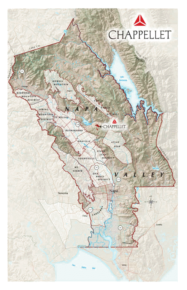 Chappellet Winery Fire Map WEIMAX