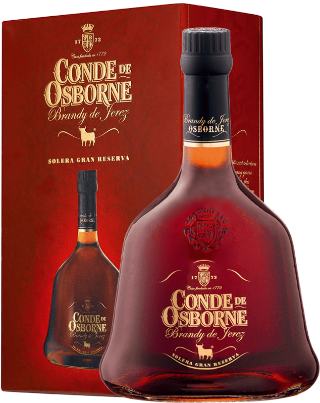 Conde de Osborne, Brandy Solera Gran Reserva de Jerez, 0,7l in Geschenk