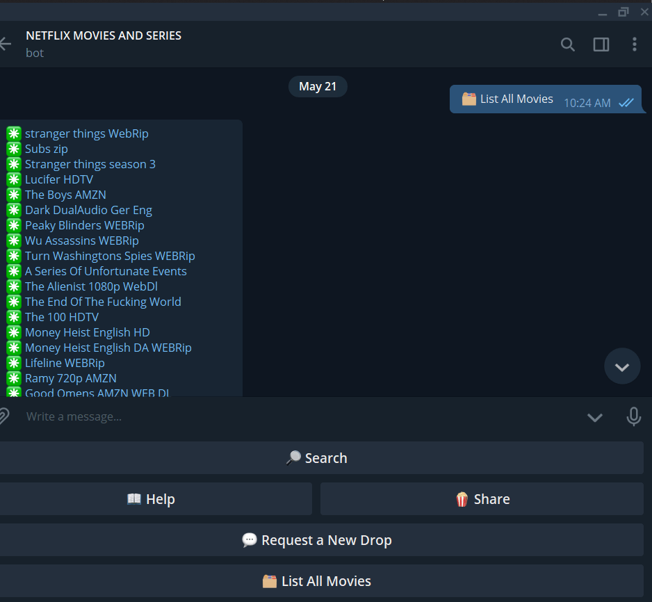 How to download Netflix originals from telegram for free WeirdTechie