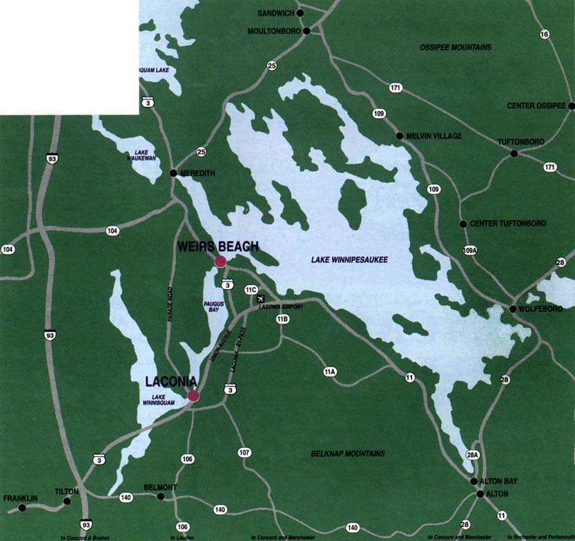 Travel by Car WEIRS BEACH WHERE LAKE WINNIPESAUKEE BEGINS