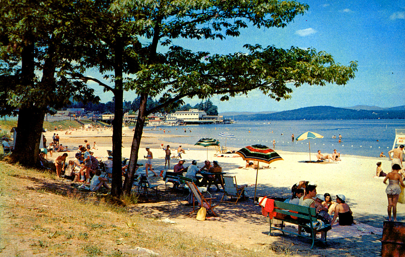 Swimming WEIRS BEACH WHERE LAKE WINNIPESAUKEE BEGINS