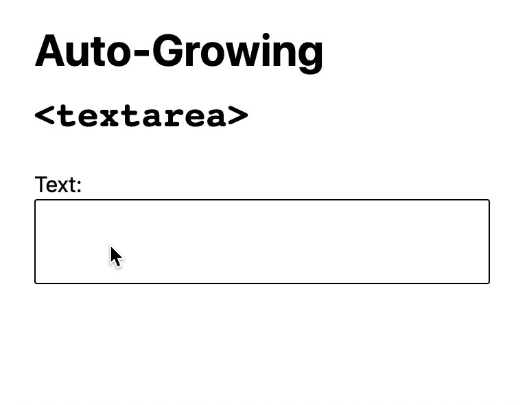 自动增长Textareas的最干净技巧