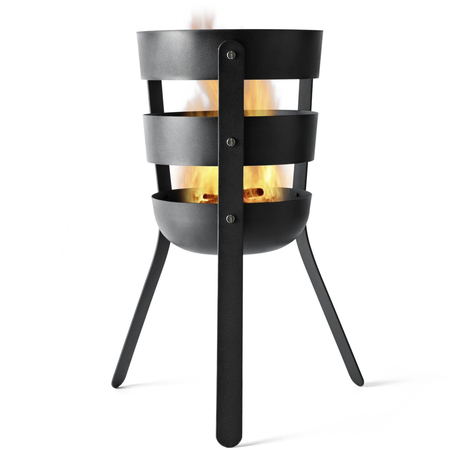 Garden Decor Oxidized Steel Fire Basket by Menu A Gardener's Notebook