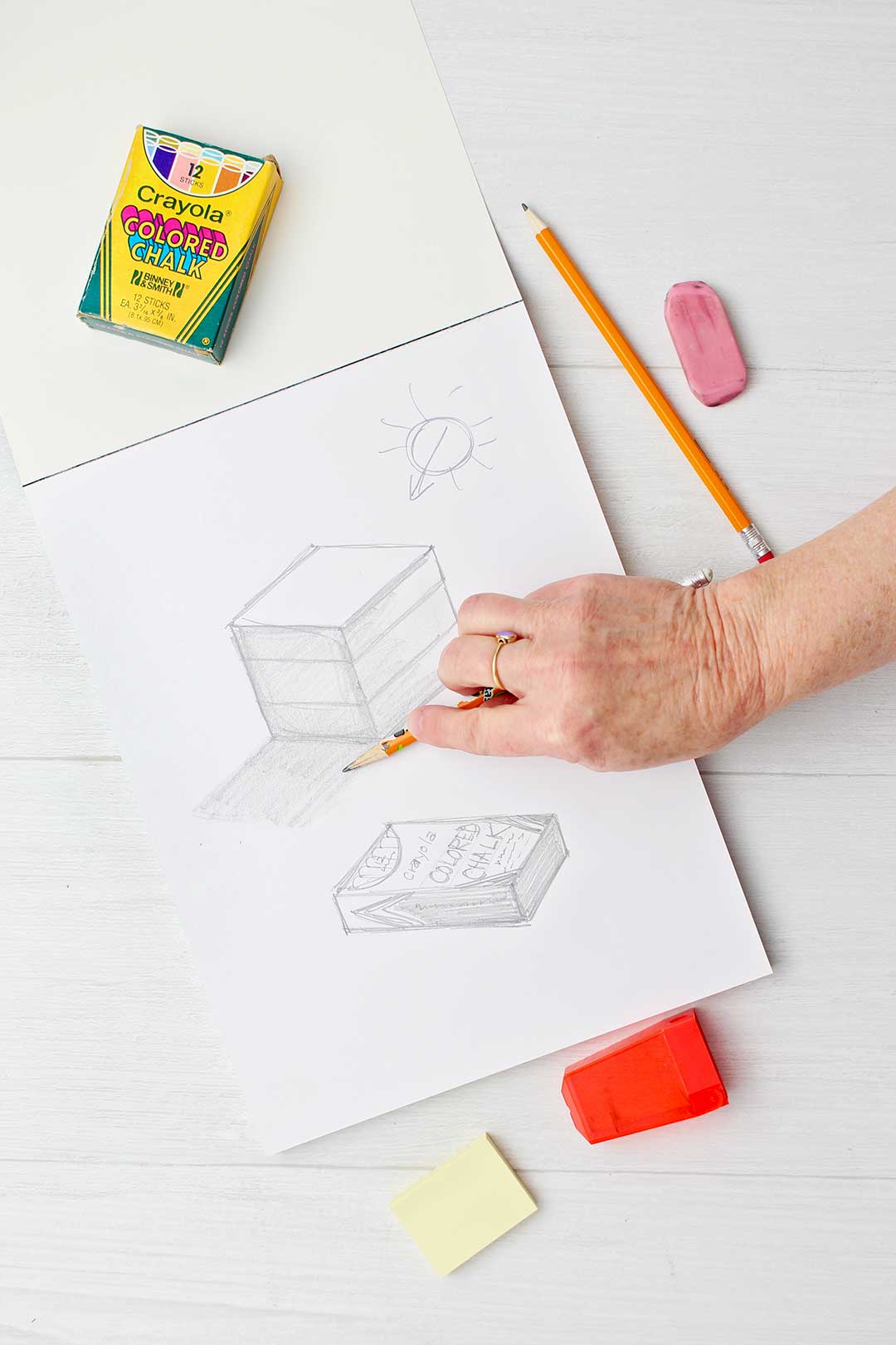 How to Draw a Cube To Nana's