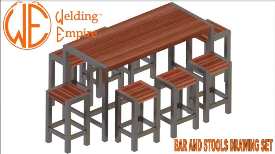 TIG Welding Project Plans Bar Table & Stools