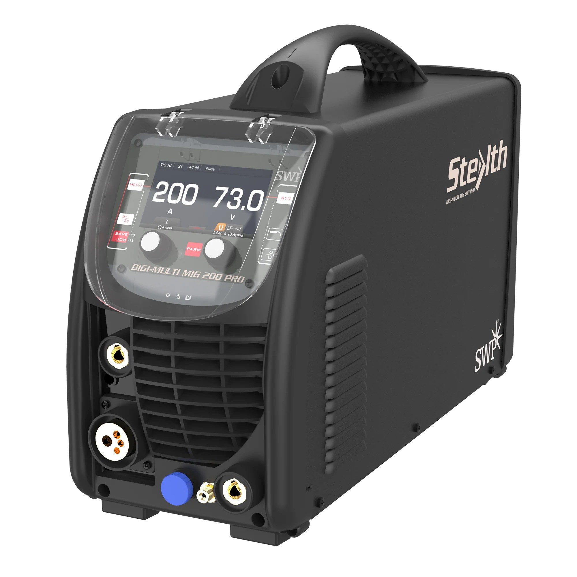 STEALTH DigiMulti Mig/Tig 4 In 1 200Amp Pro Package c/w Torches and