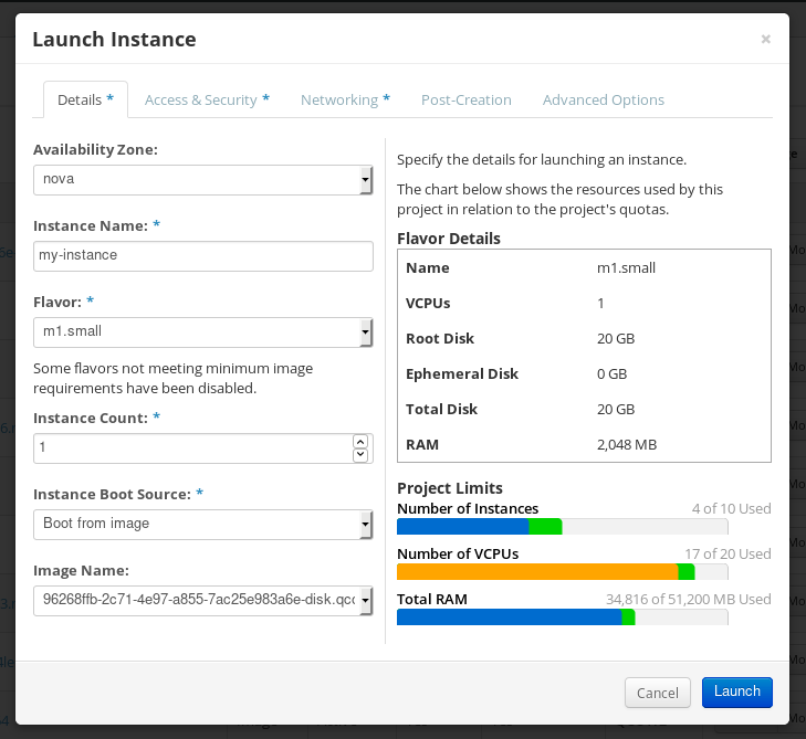 Pushing composed images to OpenStack Weldr
