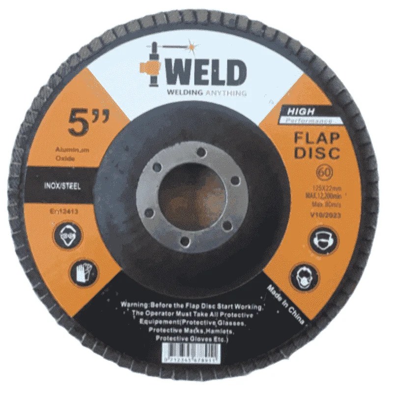 صنفرة مروحية 5 بوصه (Flap Disc) Weld أول متجر الإلكتروني