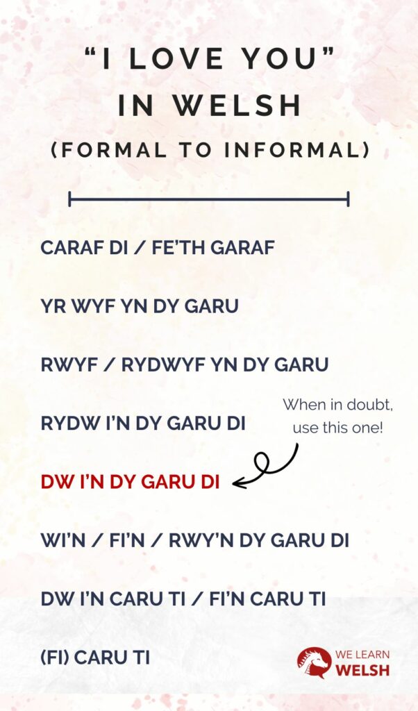The Welsh Word for Love (+ How to Say "I Love You" in Welsh) We Learn