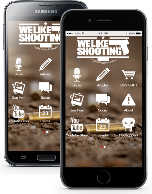 gun app, iphone gun app, android gun app We Like Shooting