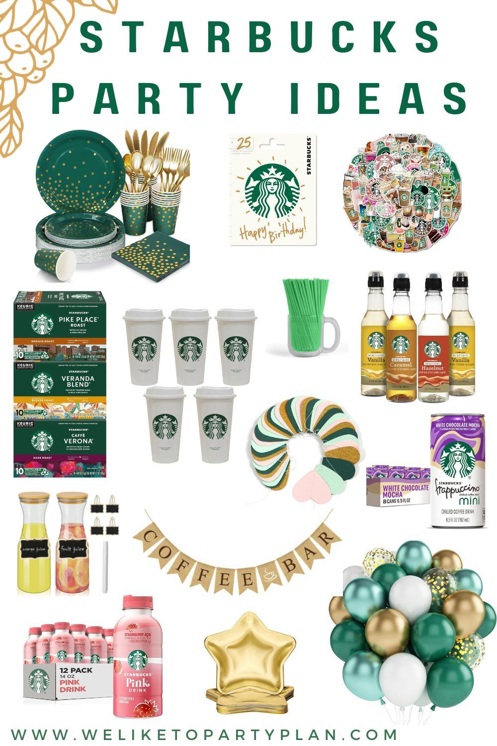 Starbucks Themed Birthday Party We Like To Party Plan