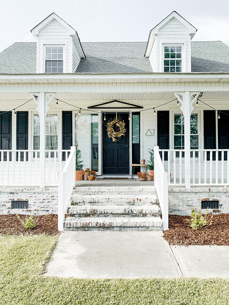 German Schmear Brick DIY Update + Front Porch Tour We Lived Happily