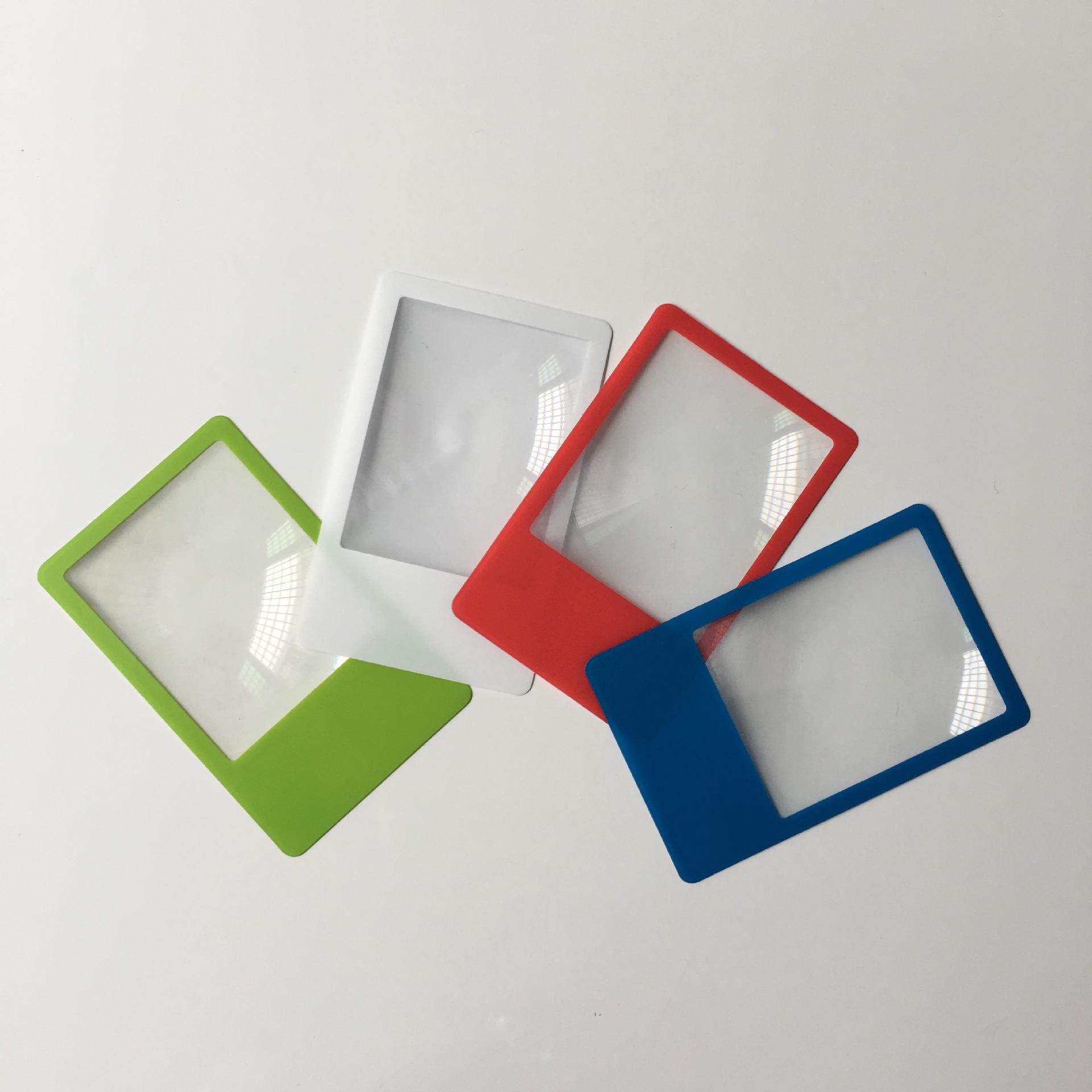 Wholesale Promotional Green Postcard Pvc Card Bookmark Magnifier Sheet