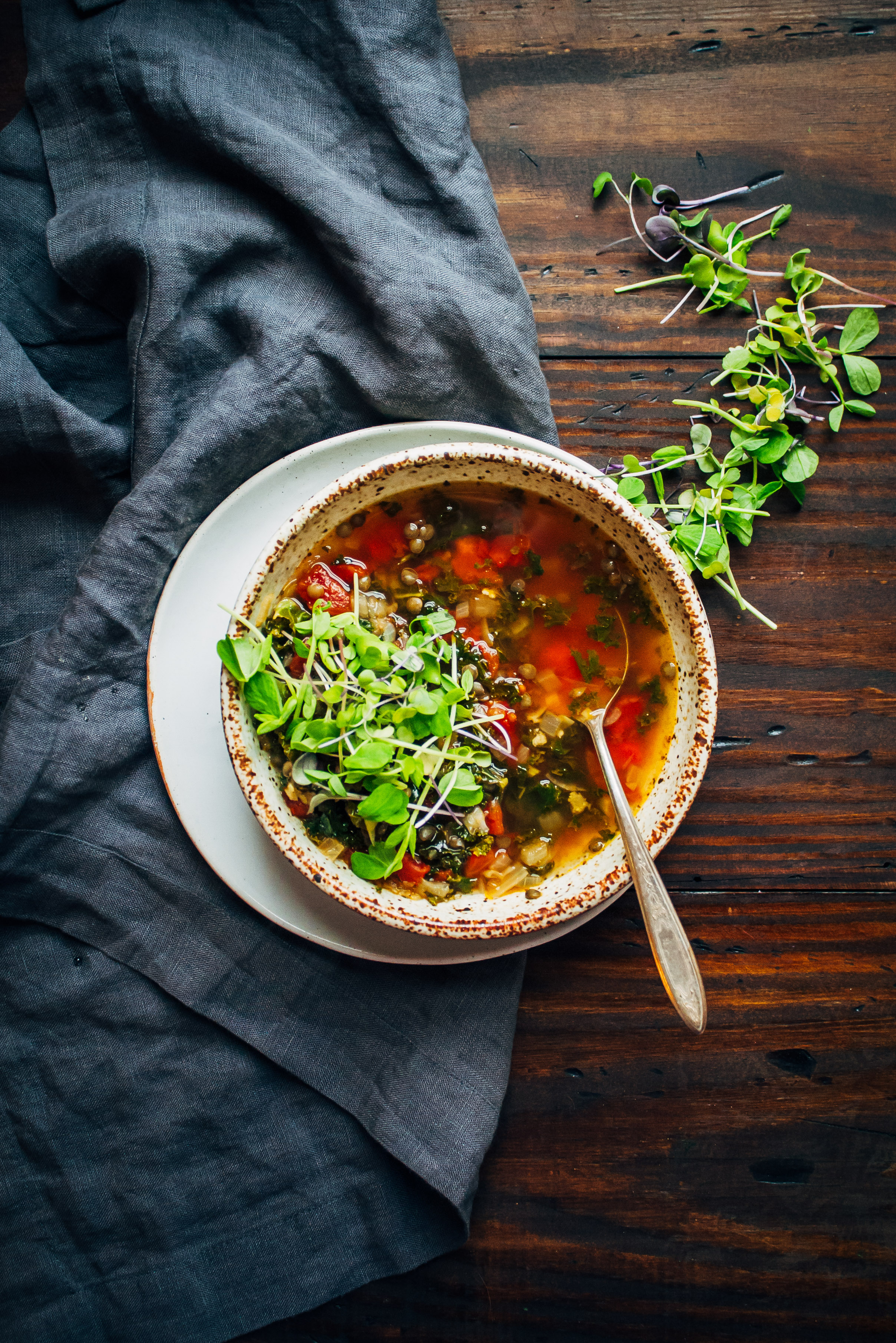 Spicy Kale Soup Well and Full