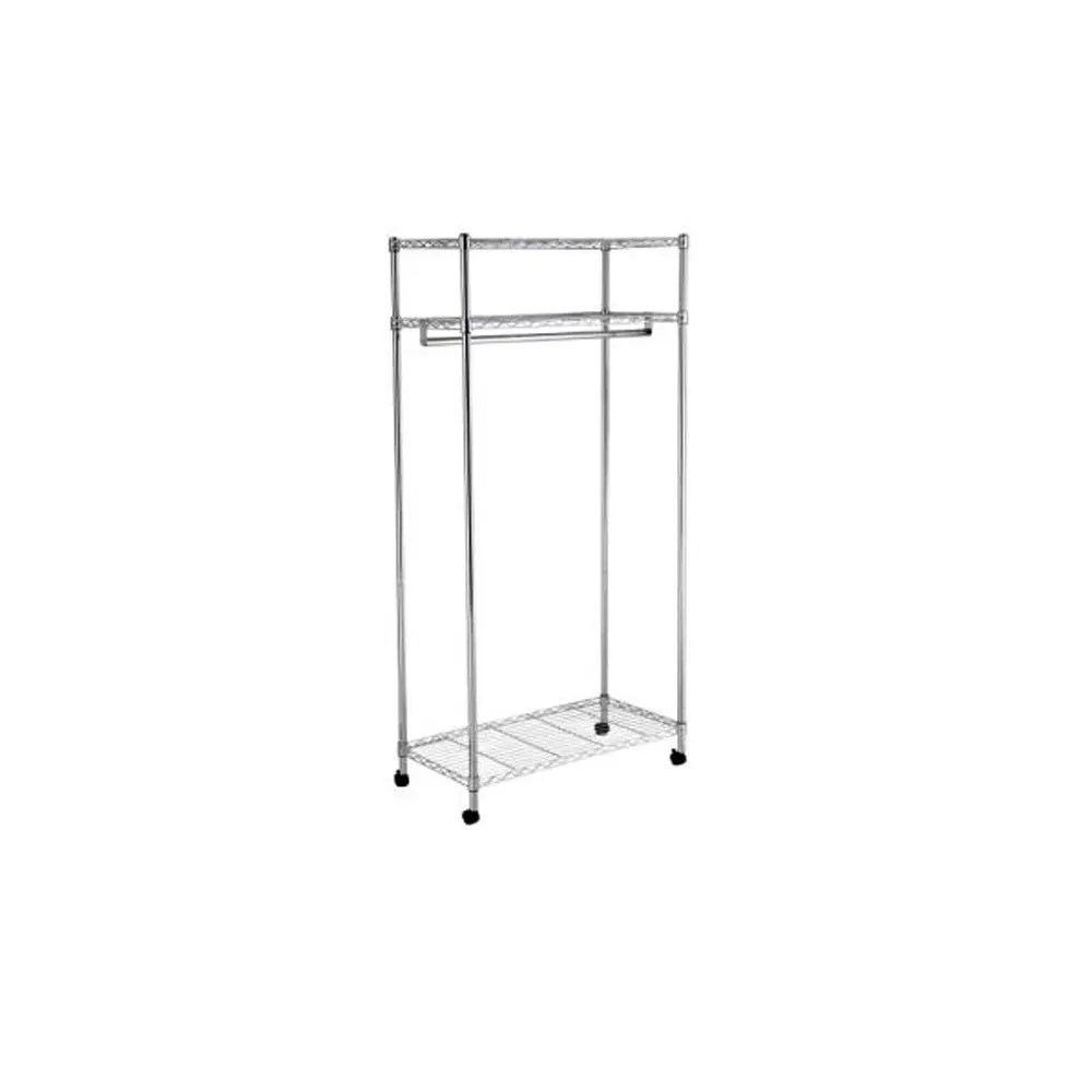 Adjustable 3 Tiers Bedroom Clothes Hanger Metal Garment Rack for Sale