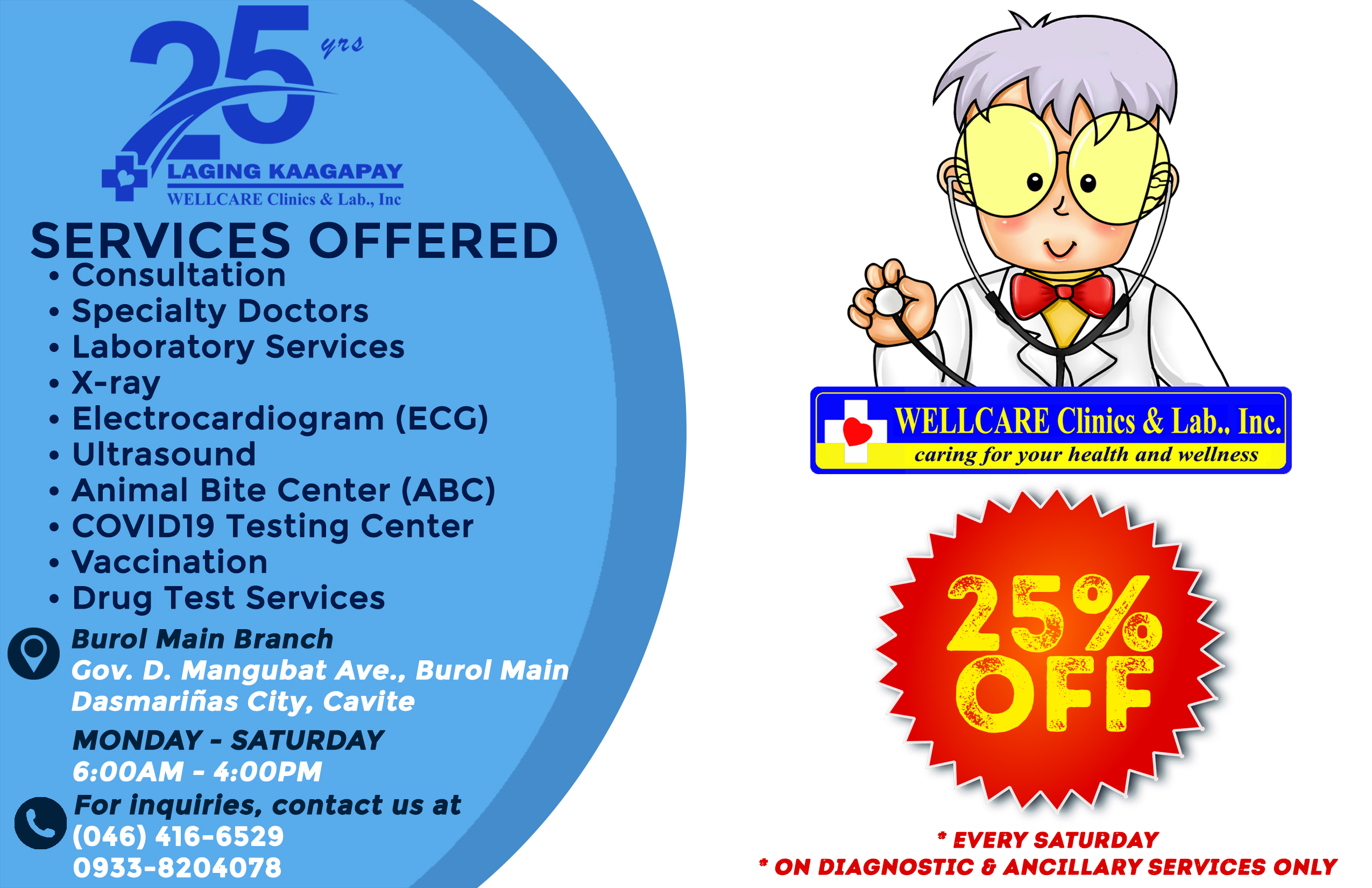 Wellcare Clinics and Lab Inc. Burol, Dasmariñas, Cavite