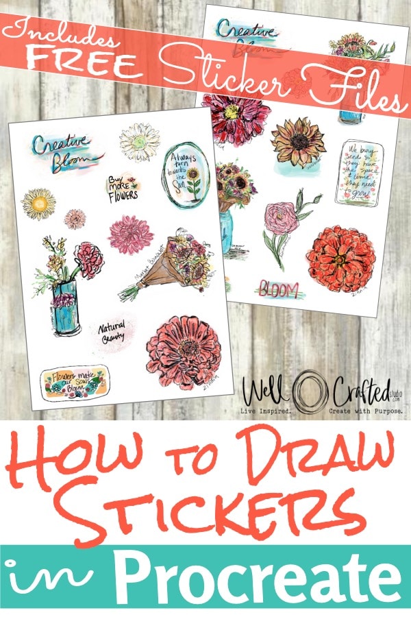 How to Draw Stickers on Procreate for Cricut Well Crafted Studio